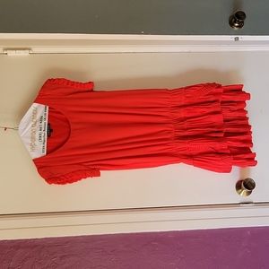 Collective Clothing, red vintage flapper style mini dress. M.